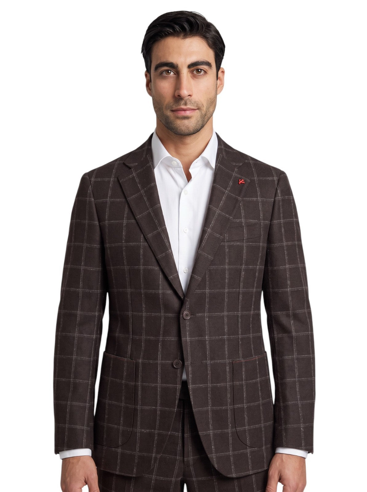 $6600 ISAIA "Gregorio" Dark Brown Hand-Sewn Suit Medium Wool 38 US / 48 EU 7R