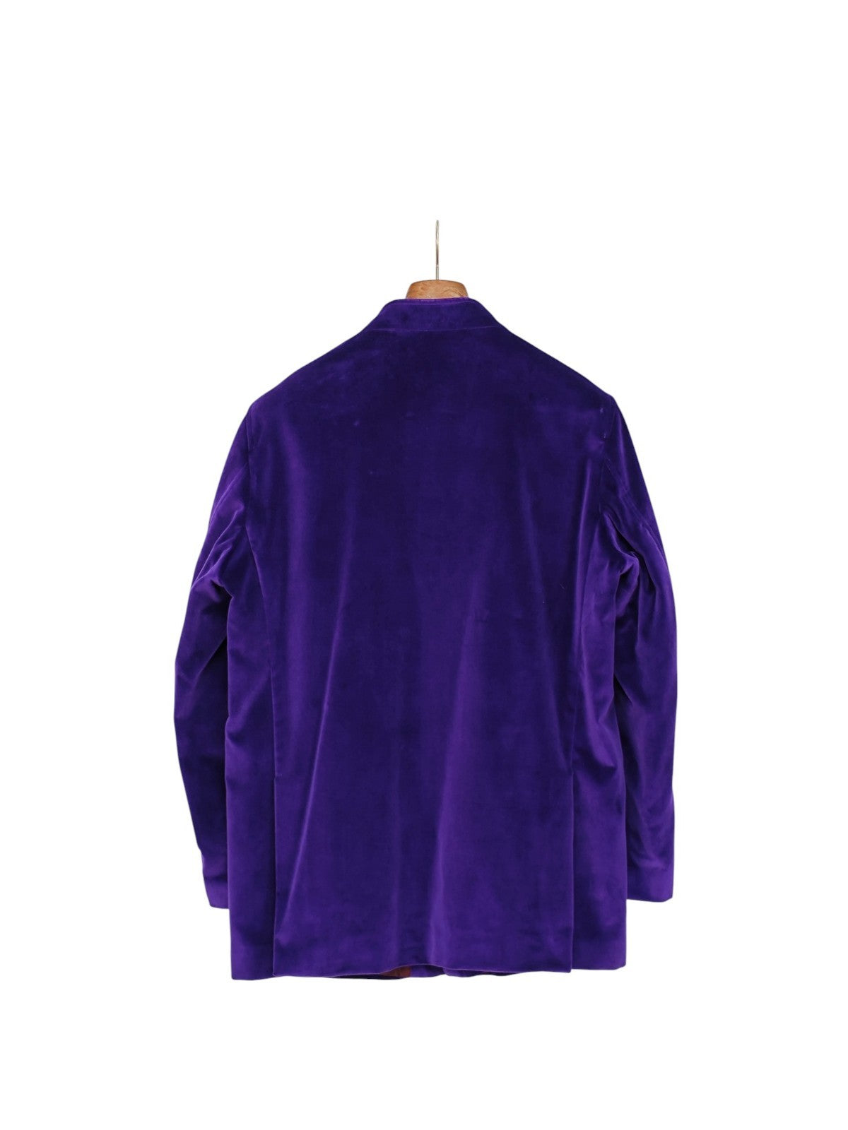 $1960 RUBINACCI NAPOLI "Vienna" Violet Guru Jacket Velvet Cotton 48 US / 58 EU