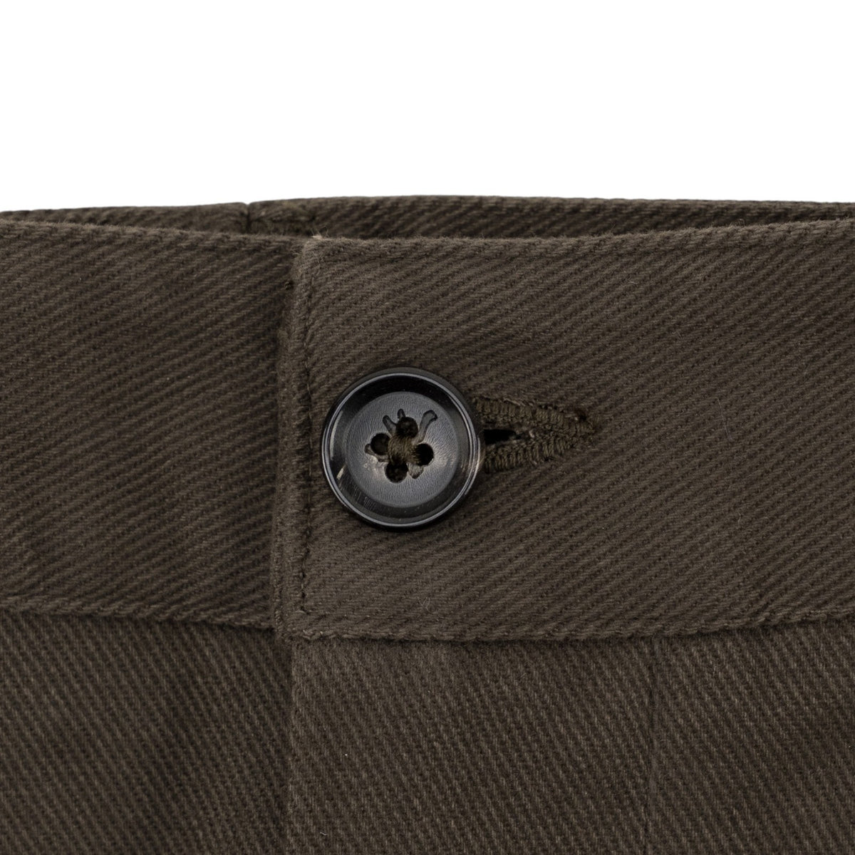 690$ ISAIA NAPOLI Dark Brown Chino Pant Cotton Regular Fit 36 US / 52 EU
