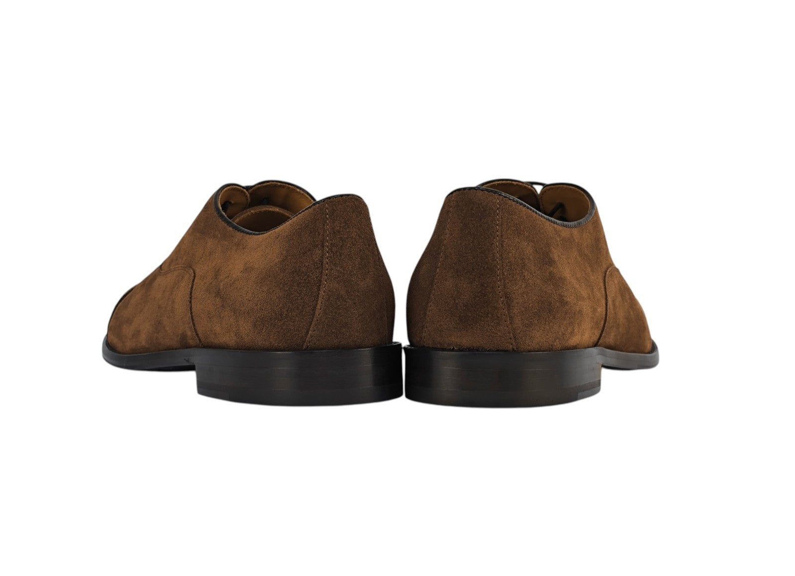 1200$ TESTONI 1929 "Numana" Oxford Shoes Suede Calf Cigar Brown  8 UK 9 US 42 IT