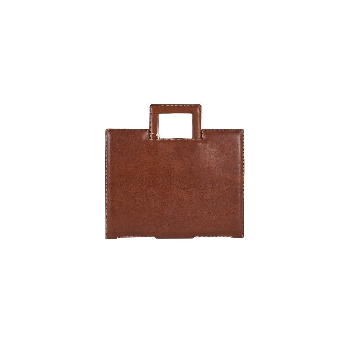 $950 LUXURY DELL'GA MILANO Document Folders Handbag Leather Removable Handles