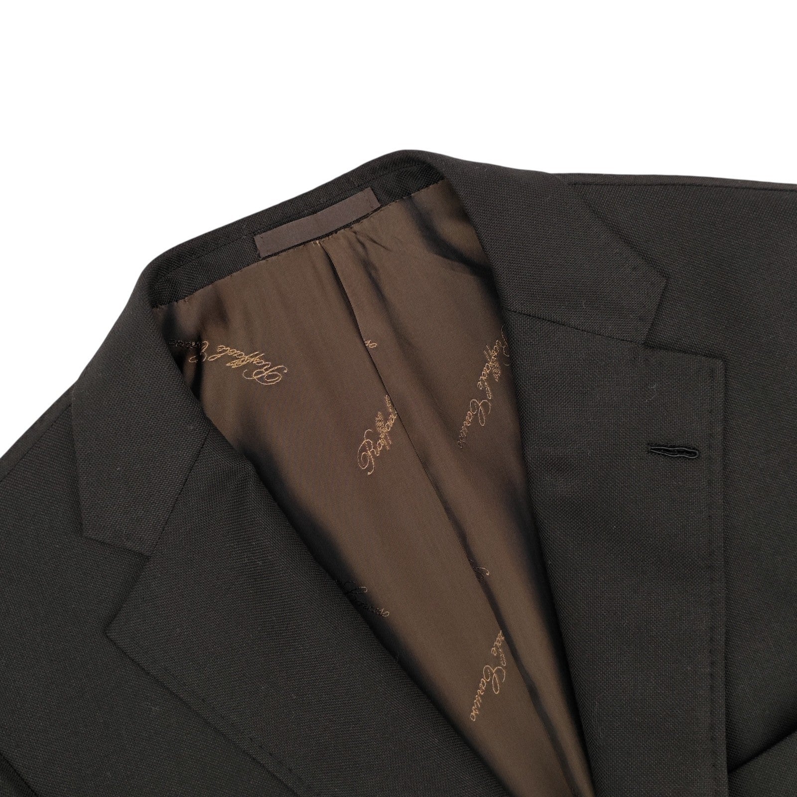 1850$ RAFFAELE CARUSO Brown Wool Cashmere Sport Coat 3/2 Roll 42 US /  52 IT