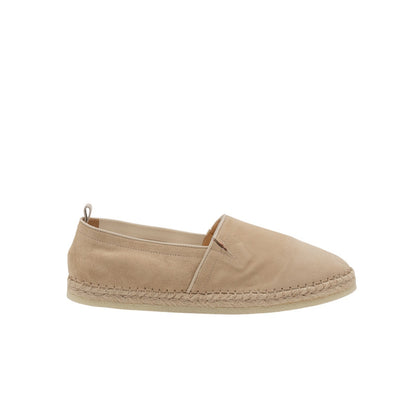 $750 TESTONI "Capri" Espadrillas Shoes Unlined Suede Linen - Made in Italy