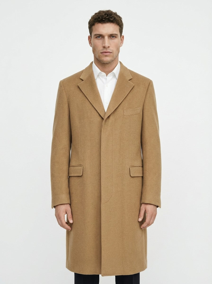 3500$ BARDELLI MILANO Beige 100% Camel Hair Overcoat Made in Italy