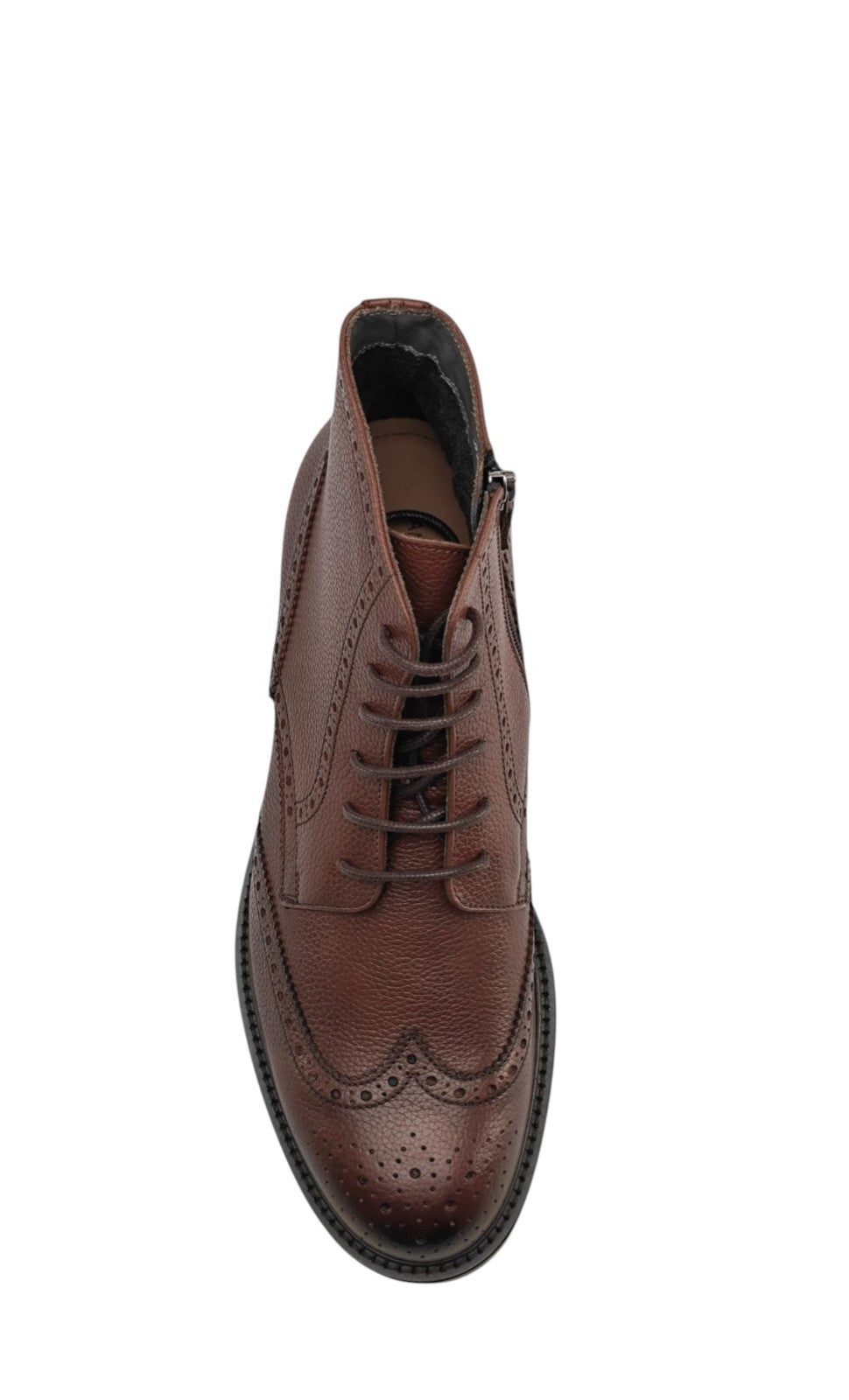 1450$ TESTONI Cigar Ankle Boot Shoes Grain Calf  Wool Lining 8 UK / 9 US / 42 IT