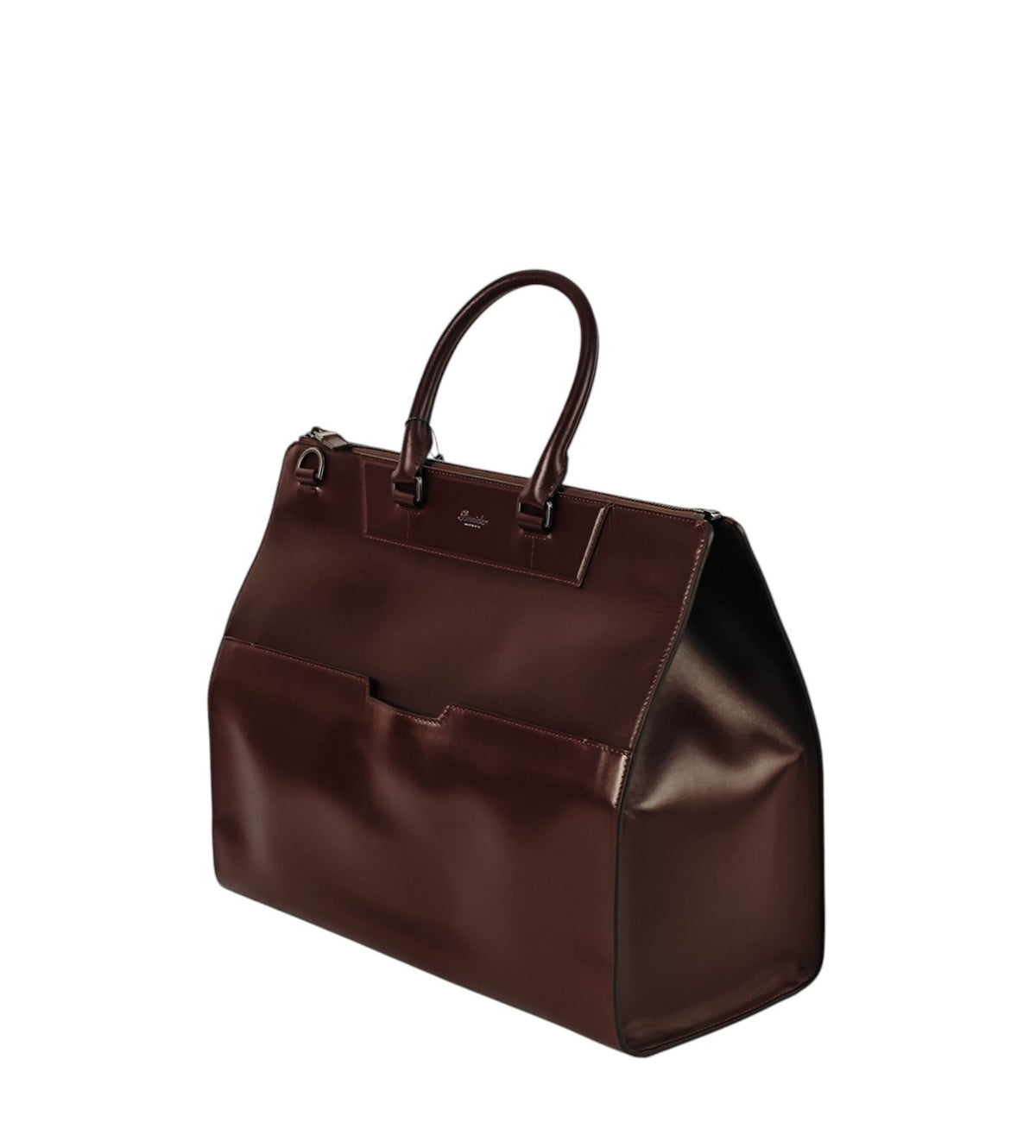 2050$ PINEIDER FIRENZE 1774 "Metro Smooth" Travel Weekend Medium Duffle Bag Rum