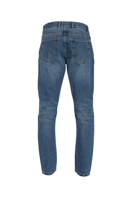 690$ ISAIA NAPOLI Blue Denim Jeans Trousers Pant Regular Cotton Made in Italy
