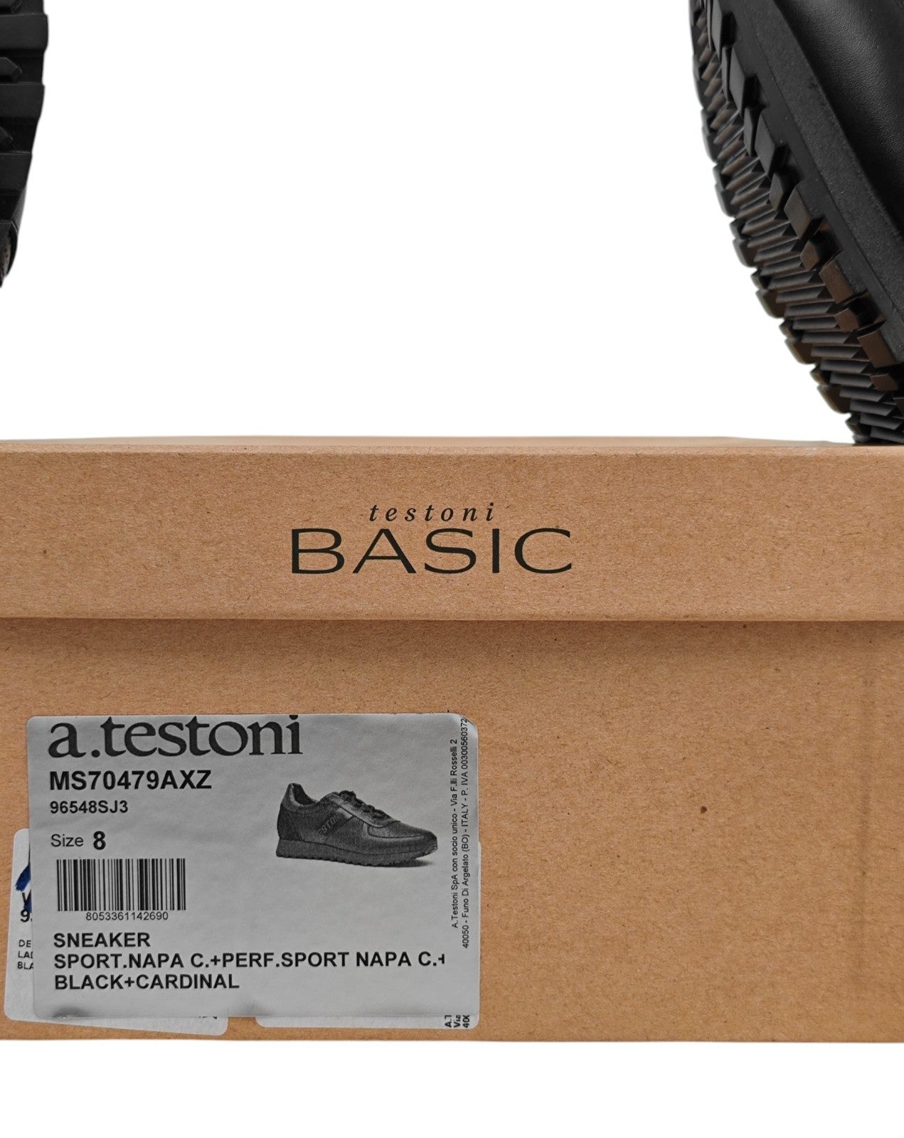 750$ TESTONI Sneaker Shoes Suede + Perforated Calf 8 UK  / 9 US / 42 IT