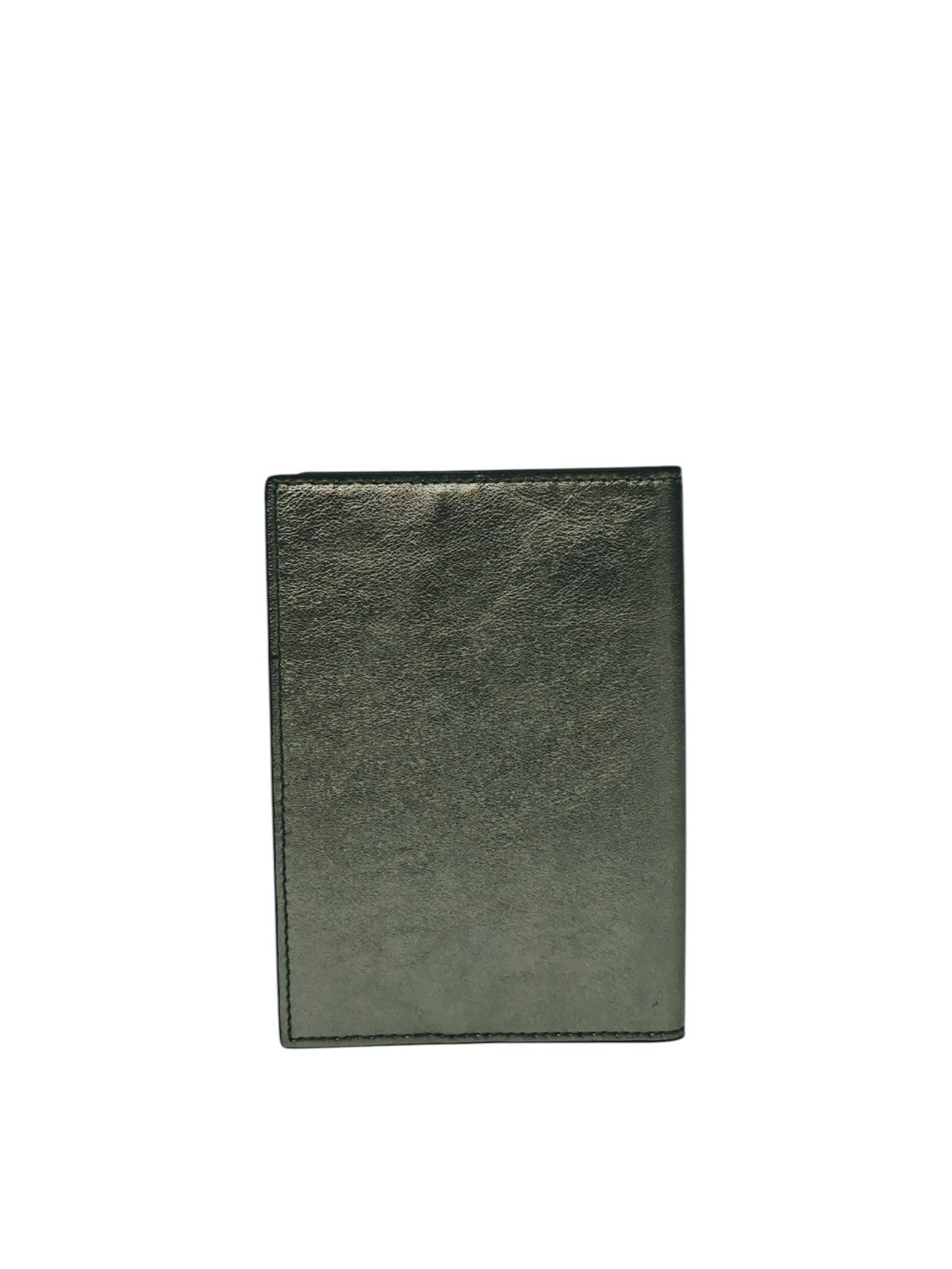 220$ PINEIDER FIRENZE 1774 "Metro Smooth" Passport Holder Calf Laminated Silver