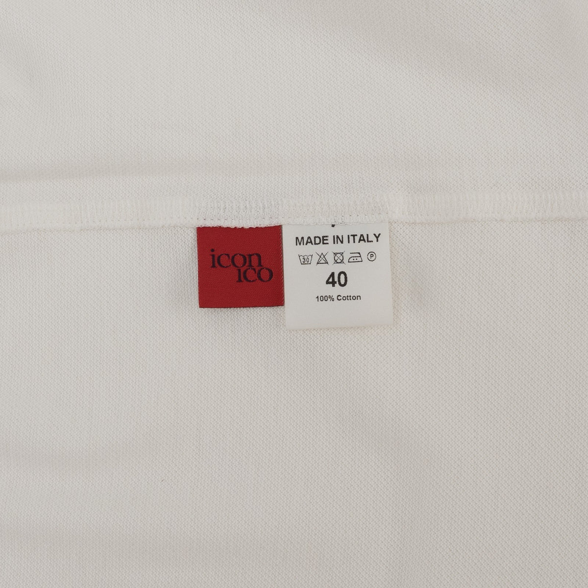 730$ ISAIA NAPOLI Polo Shirt Hand-Sewn White Piquet Cotton 17.75 - 40