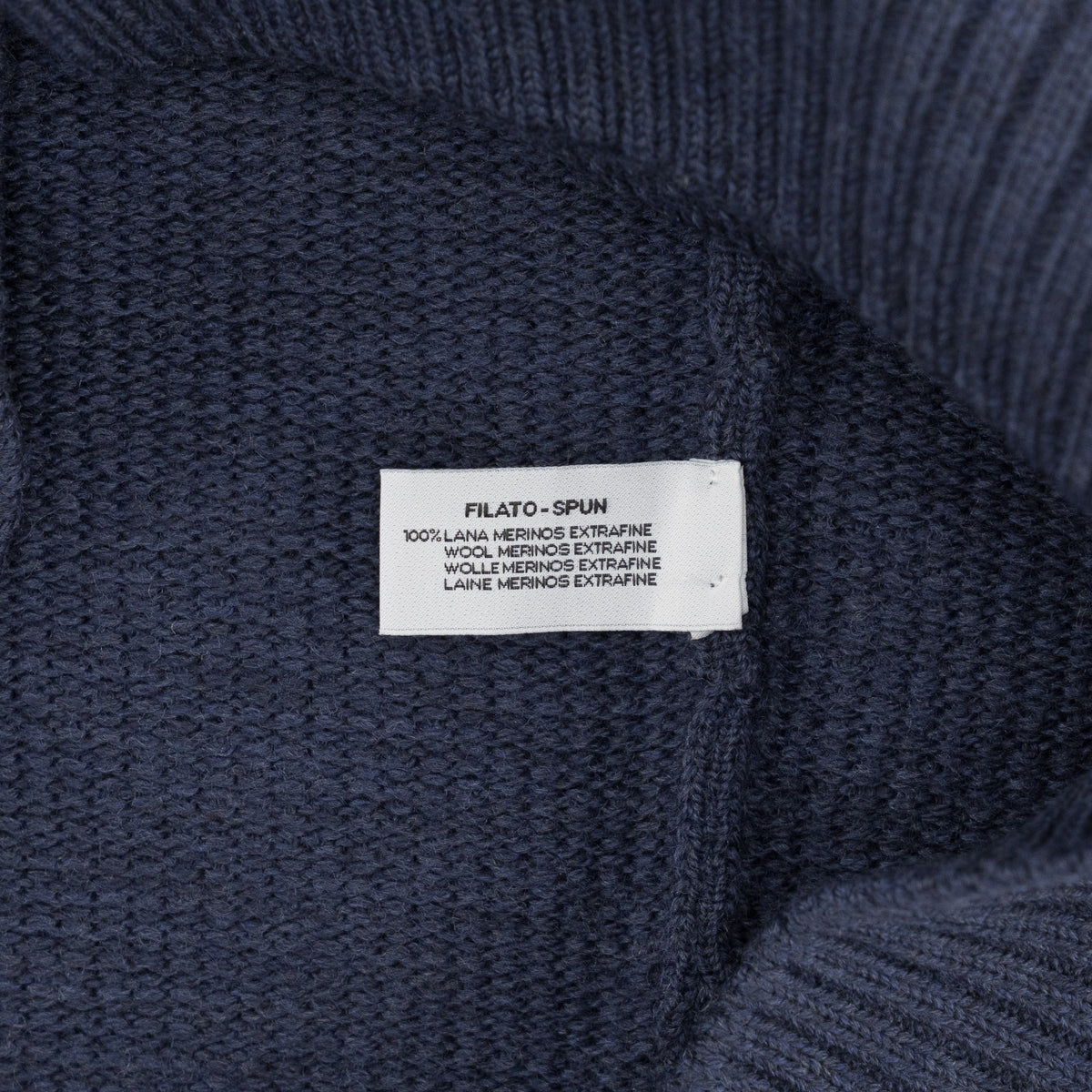 420$ DELLA CIANA Sweater Turtleneck Zip 100% Wool 40 US / 50 EU