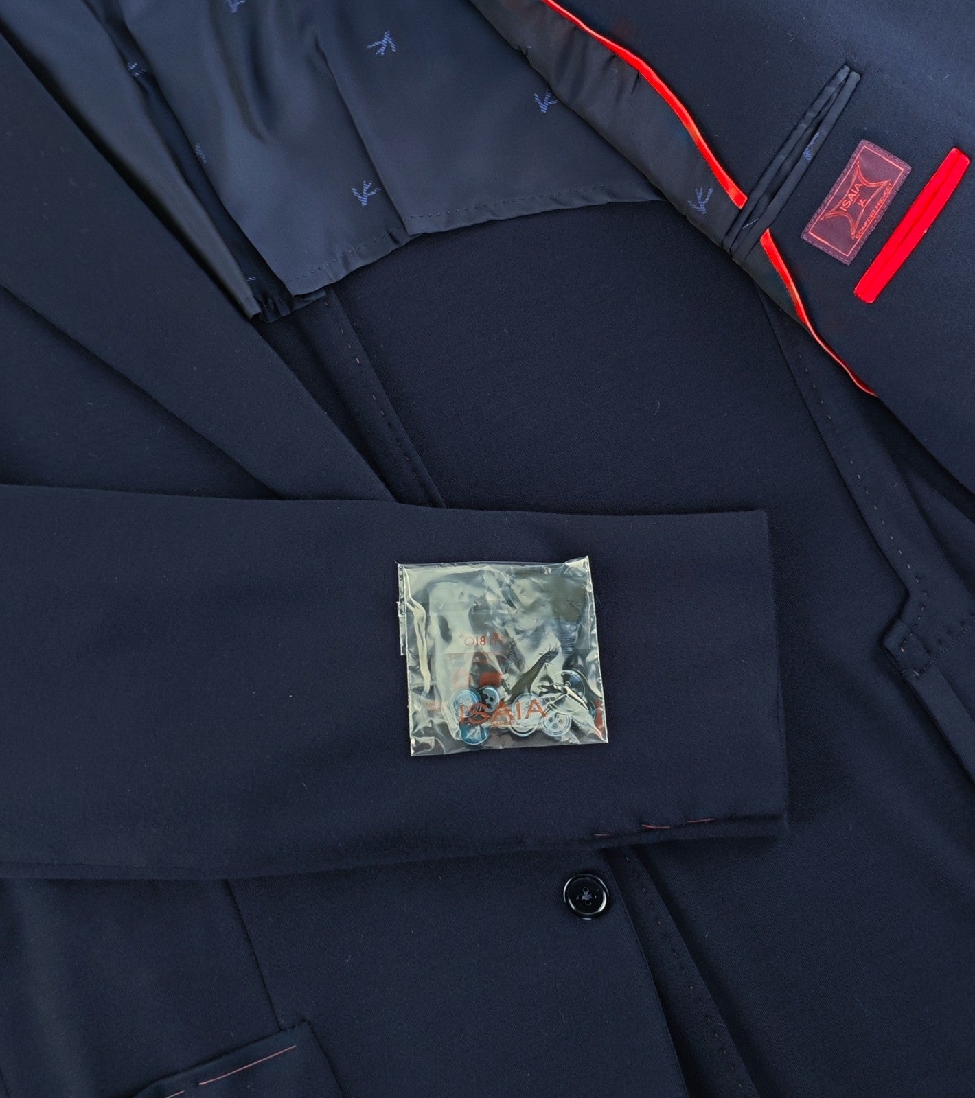 $5500 ISAIA NAPOLI "Comfort Project " Blue Navy Hand Sewn Jacket Sport Coat Wool