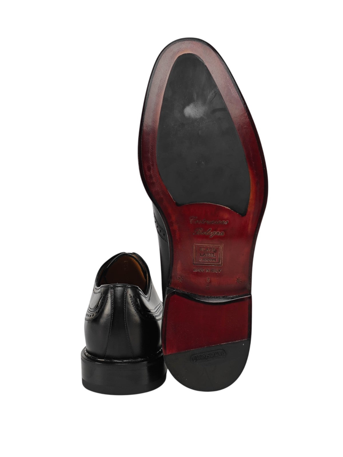 1500$ TESTONI 1929 Black Label Oxford Goodyear Shoes Black Calf 8 UK 9 US 42 IT