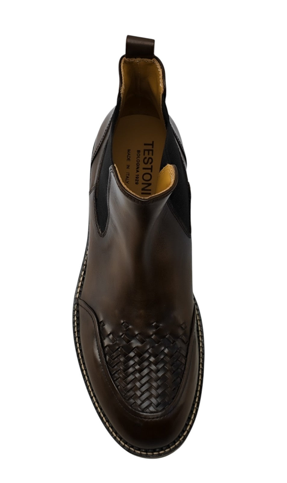 1500$ TESTONI Chelsea Boot Shoes Antique Calf Cigar 8 UK / 9 US / 42 IT