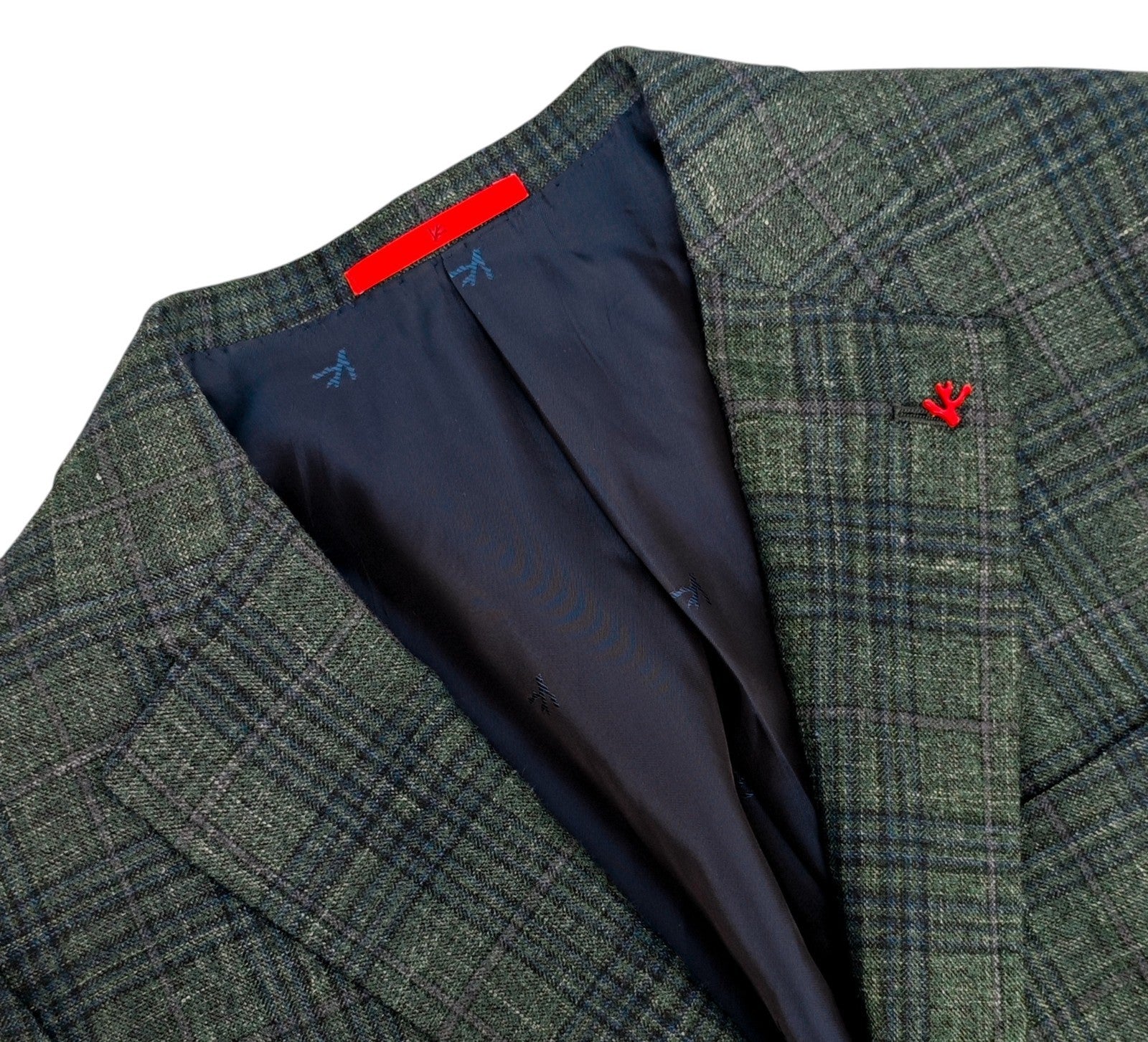 $6190 ISAIA "Capri" Green Sport Coat Wool Cashmere Silk Linen 42 US / 52 EU 8R