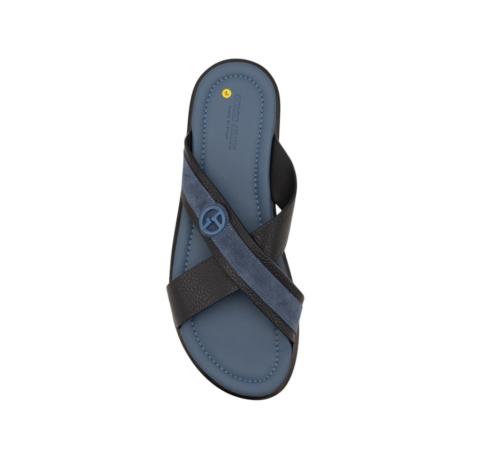 970$ GIORGIO ARMANI Sandals Shoes Ocean Blue Suede Leather 9 UK / 10 US / 43 IT