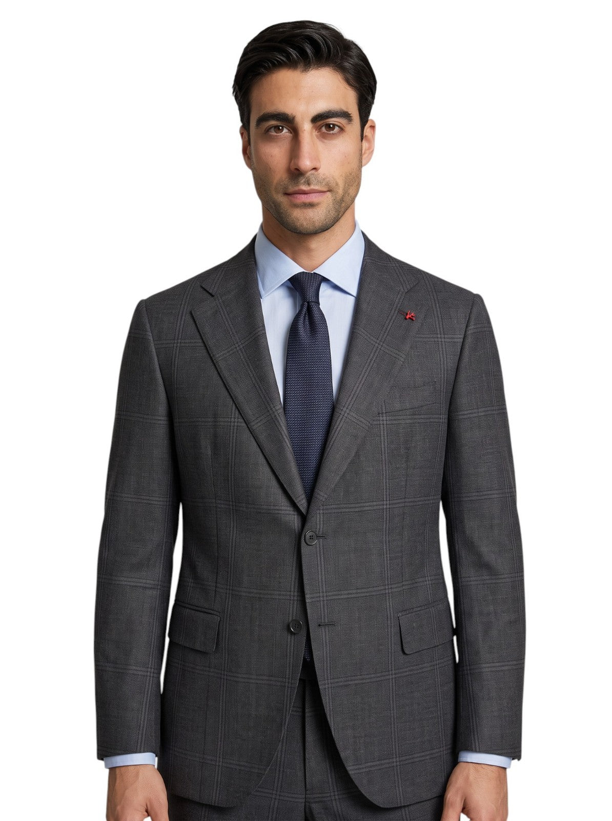 $6600 ISAIA NAPOLI "Marechiaro" Gray Suit Fine Wool 4 Season 44 US / 54 EU 7R