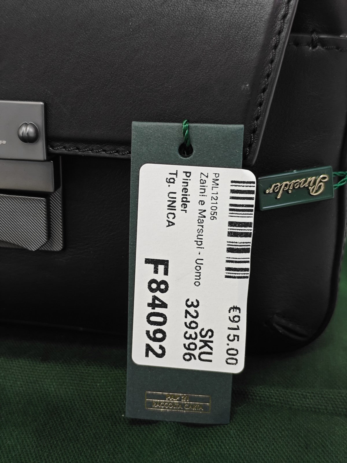 1070$ PINEIDER FIRENZE 1774 "Metro Smooth" Bumbag Belt Bag Calf Black