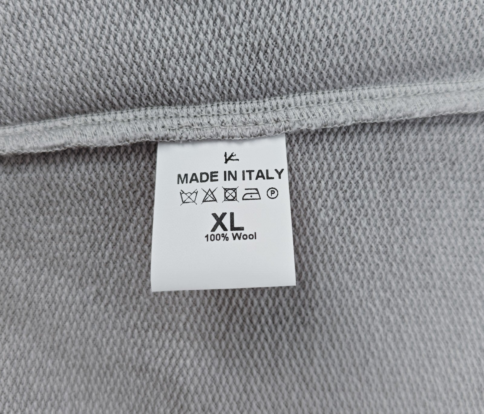 $1750 ISAIA NAPOLI Gray Bomber Track Jacket Knit Wool Size XL