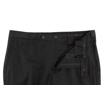 $7450 ISAIA Sanita "Aquaspider" Black Tuxedo Suit  Wool Water Repellent 8R
