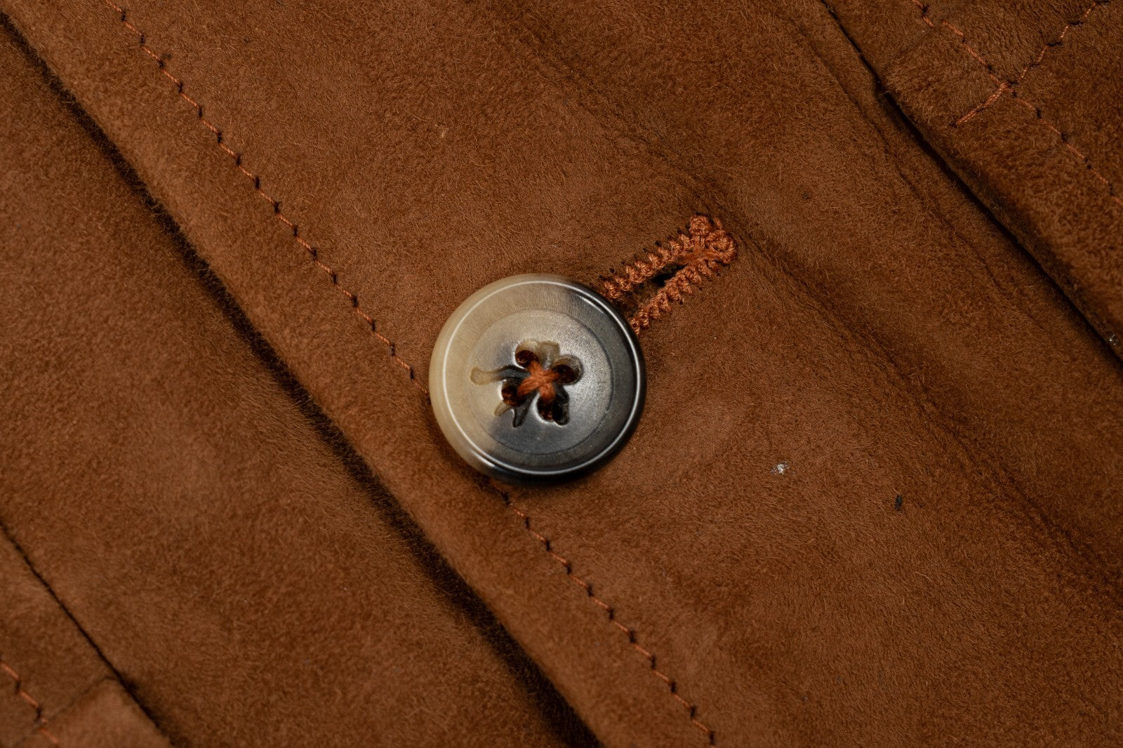 4300$ ISAIA NAPOLI Brown Vest Jacket Lambskin Suede Leather 38 US / 48 EU