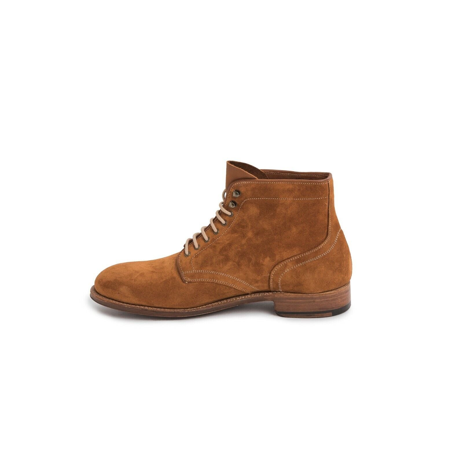 Carlos Santos Suede Derby Boot Snuff Brown Goodyear Welted Leather Sole 9124