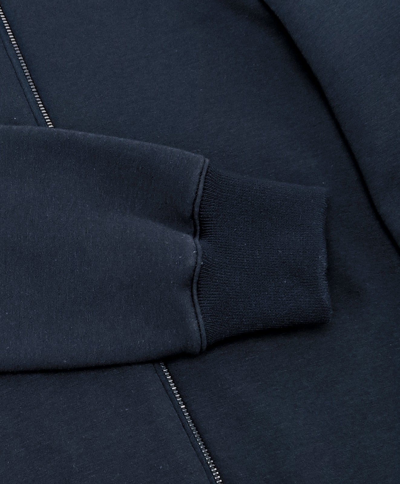 $1850 ISAIA NAPOLI Blue Navy Zip Track Jacket Jogging Jersey Cotton - Cashmere