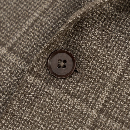 $6850 ISAIA NAPOLI "Marechiaro" Beige Suit Hand-Sewn Black Sheep Wool