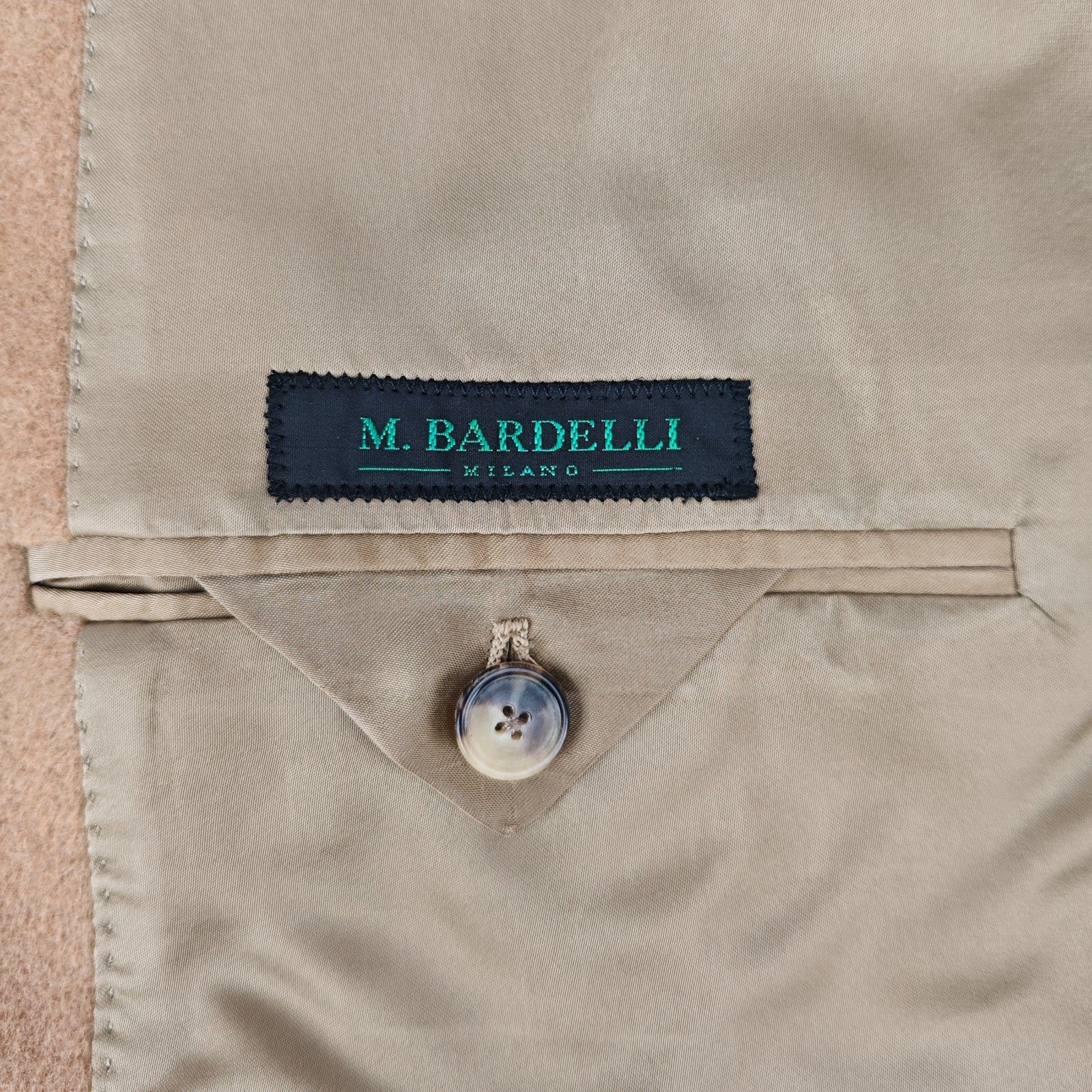 3500$ BARDELLI MILANO Beige 100% Camel Hair Overcoat Made in Italy