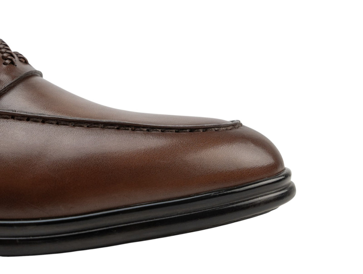 1250$ TESTONI "Portofino" Loafer Antique Brown Calf Cider 8 UK / 9 US / 42 IT