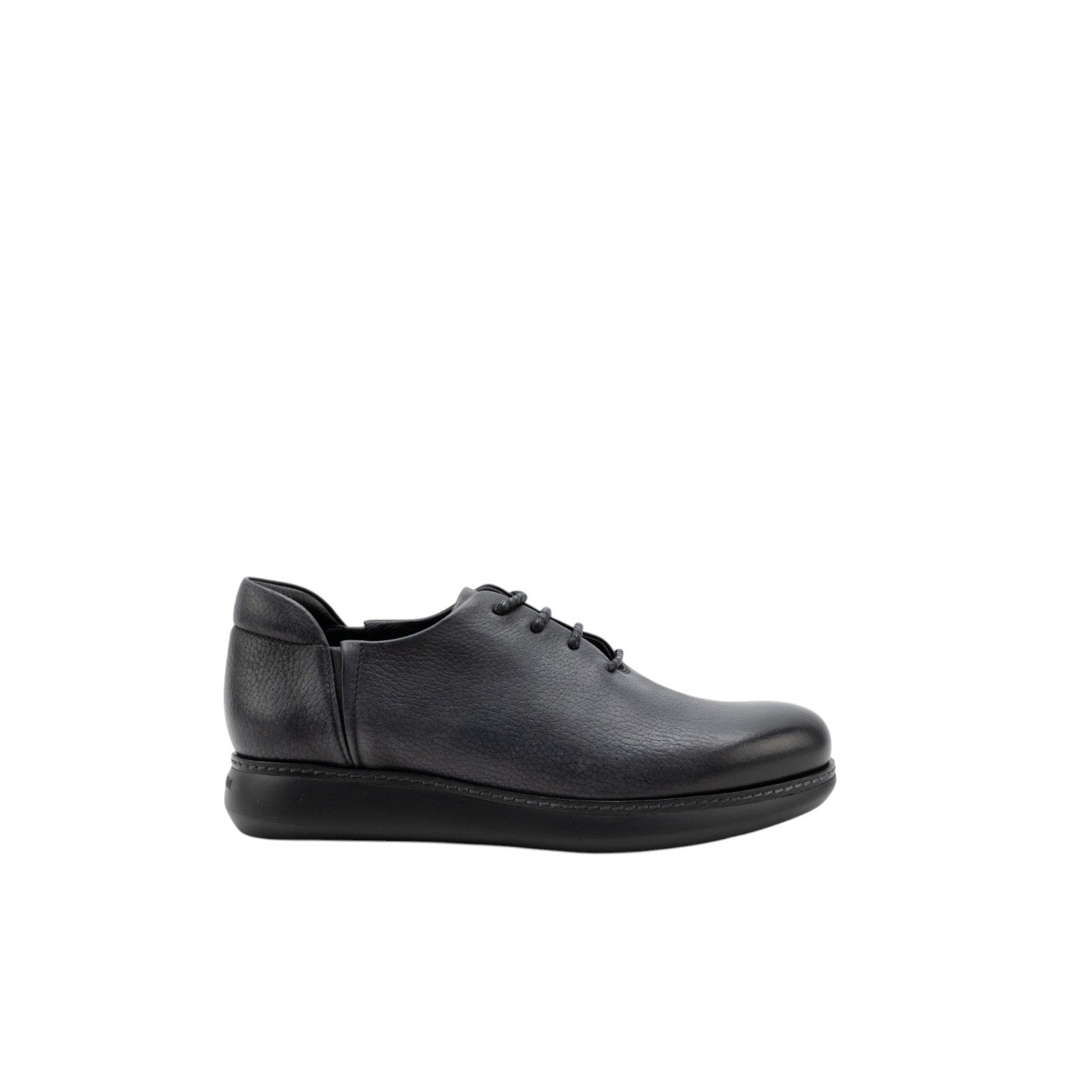 $1150 GIORGIO ARMANI Derby Sneakers Shoes buffered Black 6.5 UK  7.5 US  40.5 IT