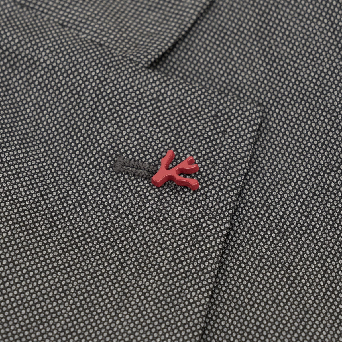 $6850 ISAIA NAPOLI "Capri" Gray Suit Hand-Sewn Fine Wool Birdseye