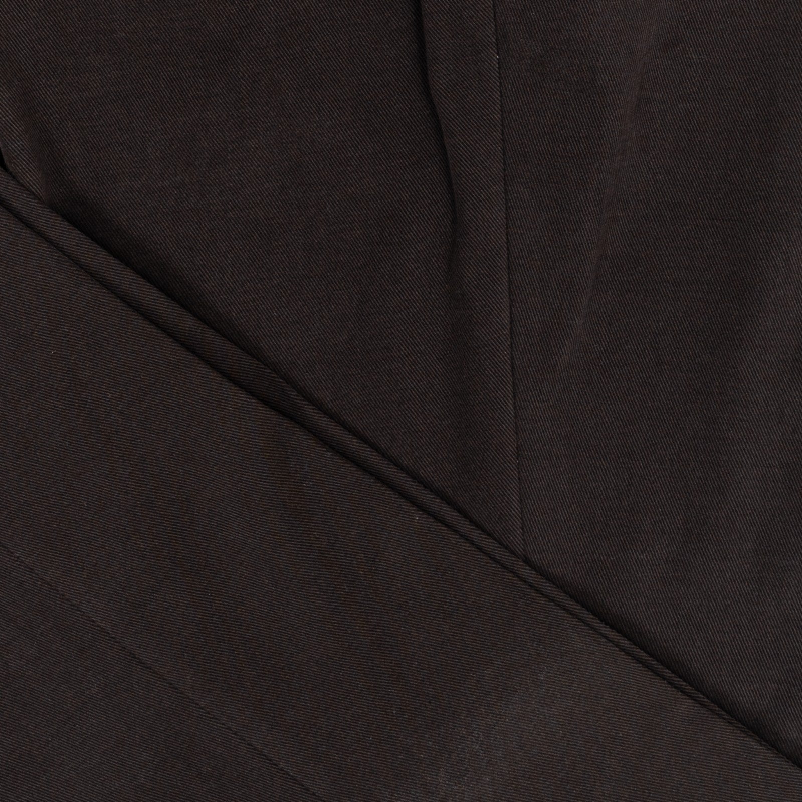 625$ RUBINACCI NAPOLI Dark Brown Dress Pant Cotton Twill 34 US / 50 EU
