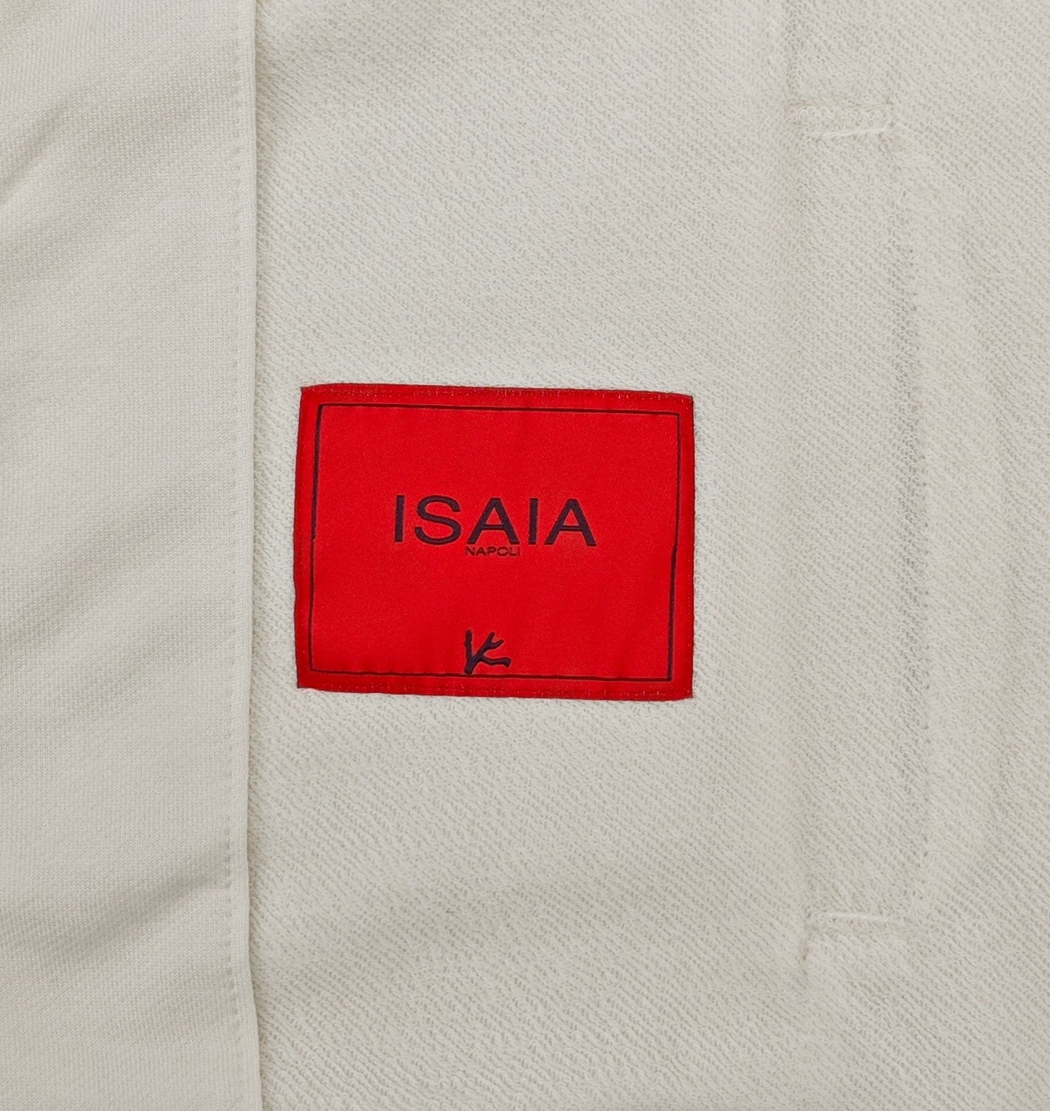 $2400 ISAIA NAPOLI Ivory Zip Tracksuit Jogging Short Pant Cotton - Silk Size L
