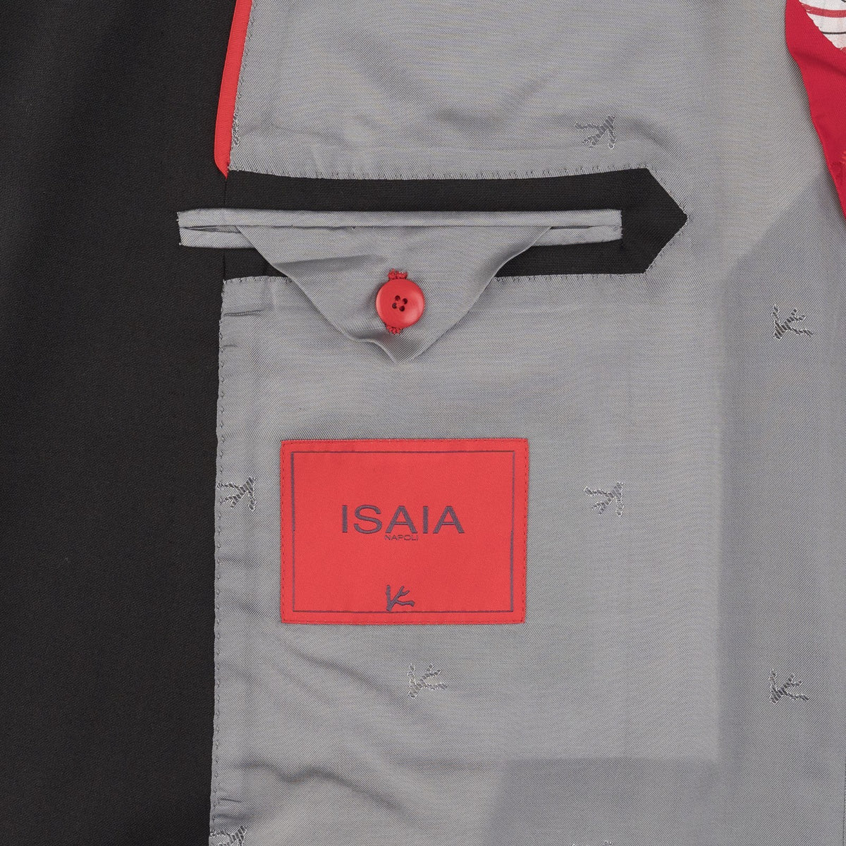 $7050 ISAIA "Gregorio" Black Hand-Sewn Suit Stretch Wool Comfort 50 US 60 EU 6R
