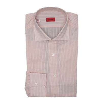 750$ ISAIA NAPOLI "Mix" Dress Shirt Pink Fine Lightwheight Cotton 16 - 41