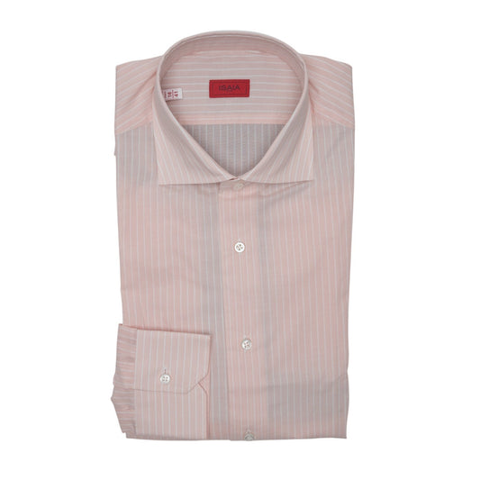 750$ ISAIA NAPOLI "Mix" Dress Shirt Pink Fine Lightwheight Cotton 16 - 41