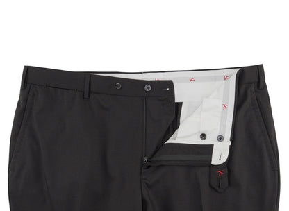 $7050 ISAIA "Gregorio" Black Hand-Sewn Suit Stretch Wool Comfort 50 US 60 EU 6R