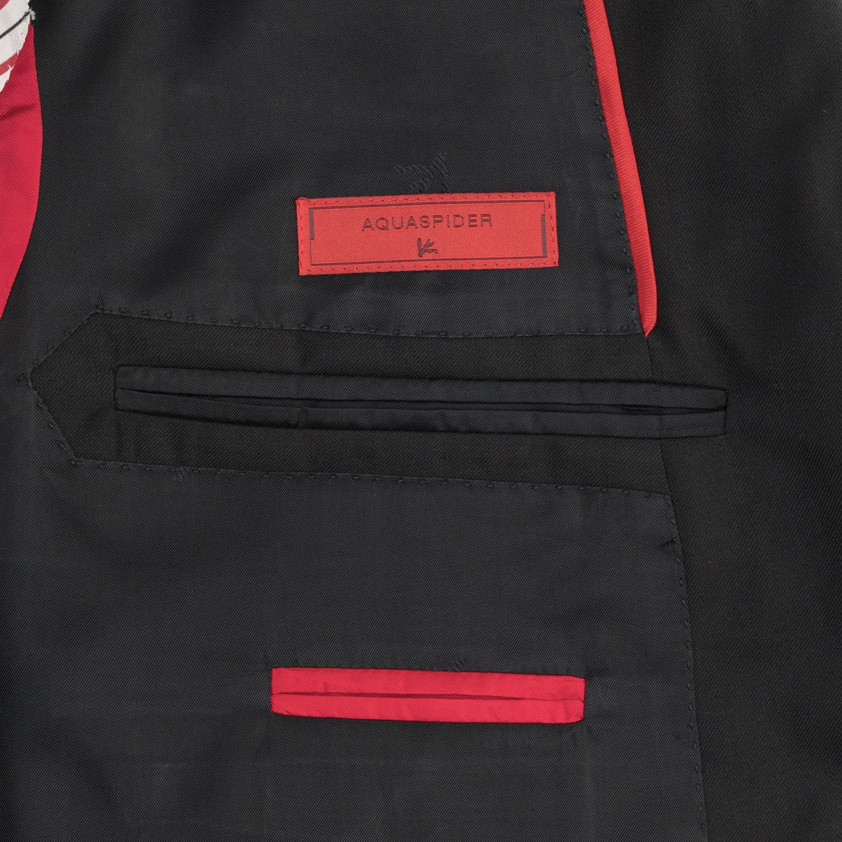$7150 ISAIA "Sanita" Black Suit Hand-Sewn Fine Wool Aquaspider Water Repellent