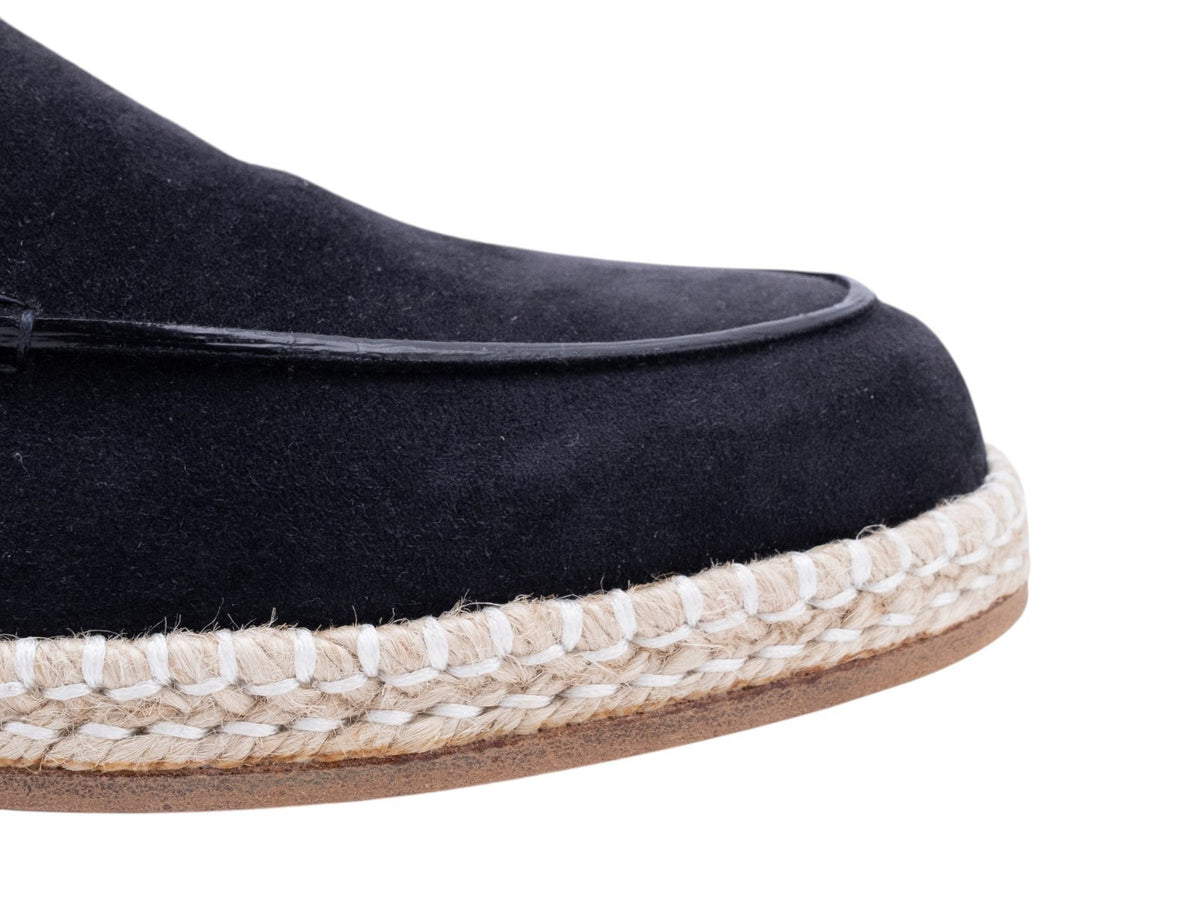 ISAIA NAPOLI Blue Goatskin Suede Loafers Espadrilles 6.5 UK / 7.5 US / 40.5 IT