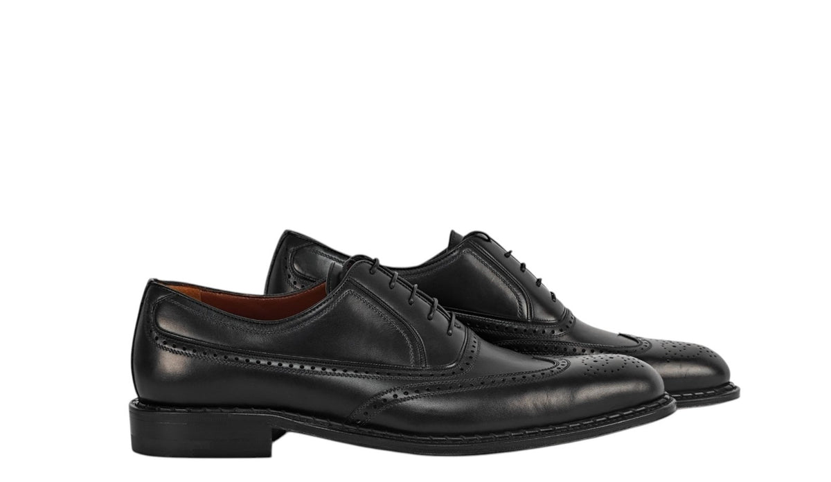 $1550 TESTONI Goodyear Bolognese Oxford Shoes Blue Midnight Calf De Luxe