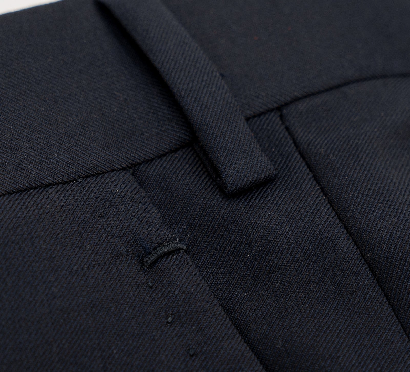 1550$ ISAIA Hand-Sewn Tapered Dress Pant Fine Wool Blue Navy 30 US / 46 EU 7R