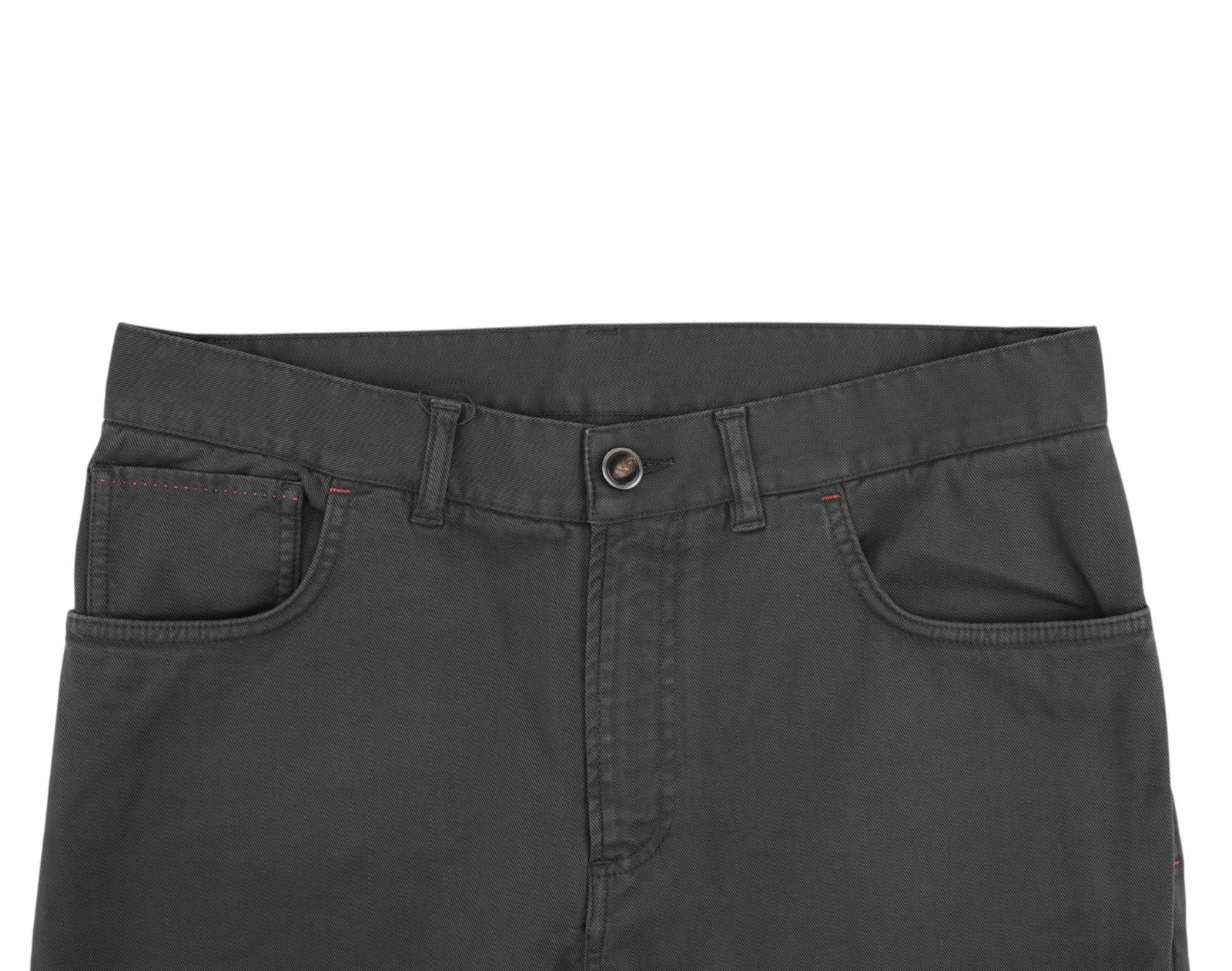 690$ ISAIA NAPOLI Dark Gray Denim Jeans Pant 5 Pocket Cotton 34 US / 50 EU