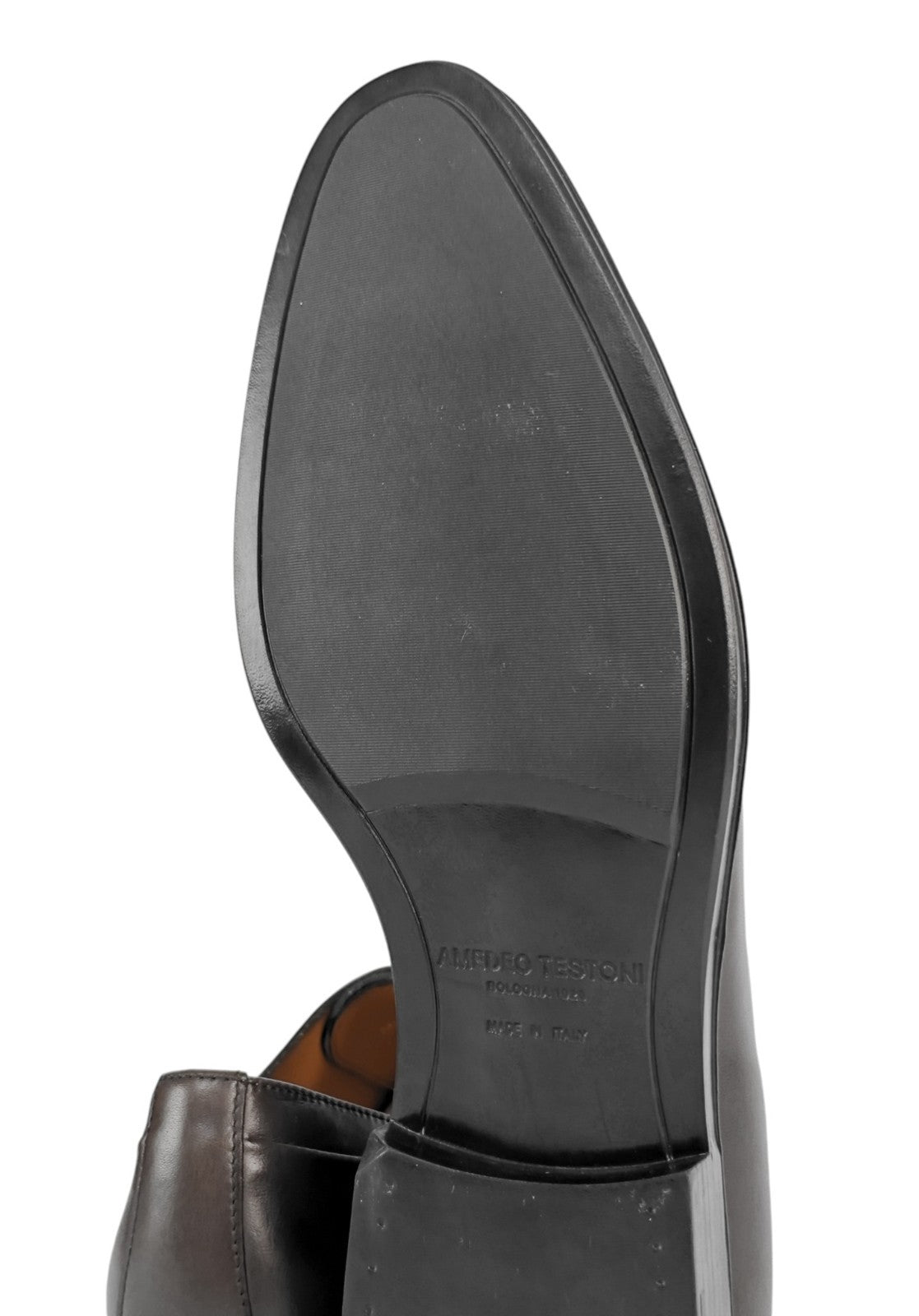 1100$ TESTONI "Salerno" Oxford Shoes Vintage Calf Taupe 8.5 UK 9.5 US 42.5 IT