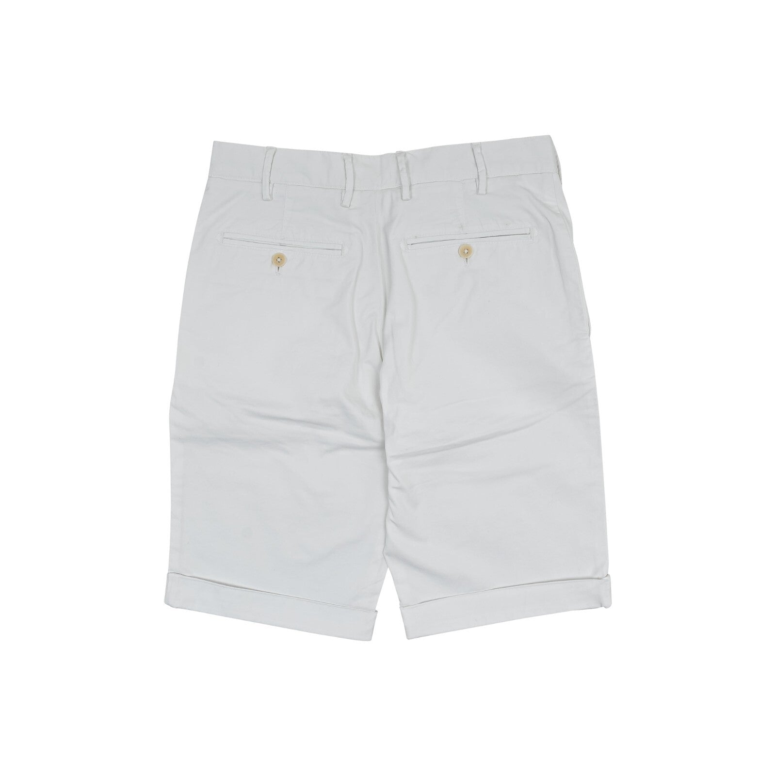 550$ ISAIA NAPOLI White Chino Short Pant Cotton Twill 30 US / 46 EU
