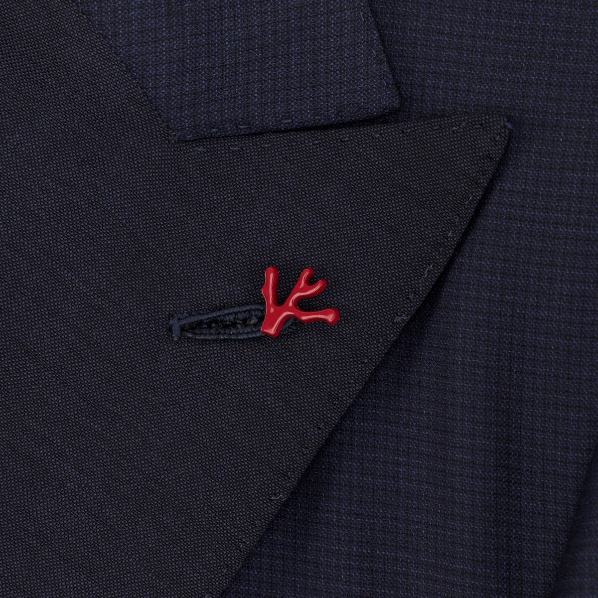 $7120 ISAIA NAPOLI Blue Navy Tuxedo Suit Fine Wool 170's & Silk   36 US 46 EU 8R