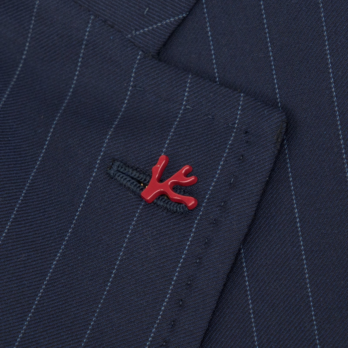 $6650 ISAIA NAPOLI "Capri" Blue Suit Wool Fine Wool 4 Season 44 US / 54 EU 8R