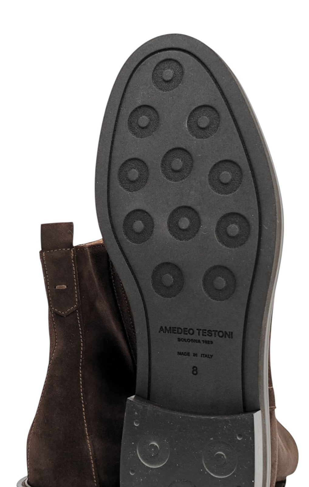 1450$ TESTONI "Camogli" Cigar Zip Boot Shoes Suede 8 UK / 9 US / 42 IT