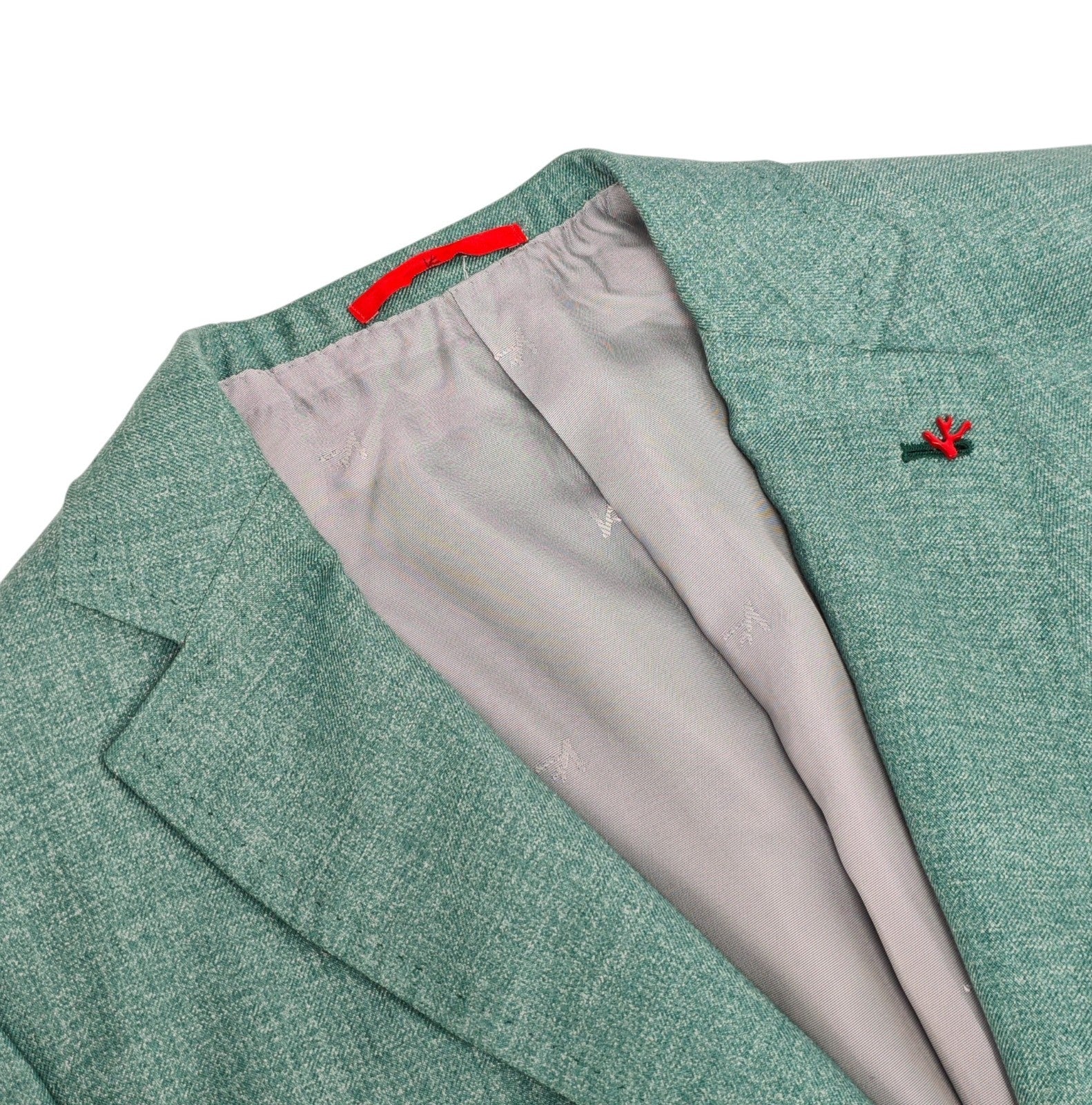 $5200 ISAIA NAPOLI "Capri" Aquamarine Jacket Sport Coat 100% Silk 38 US / 48 EU