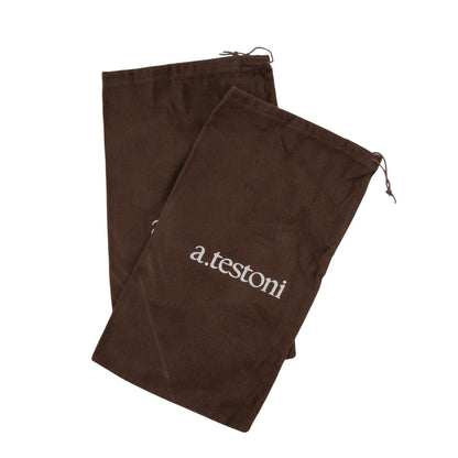 $950 TESTONI BOLOGNA Slip-On Sport Napa Calf Black